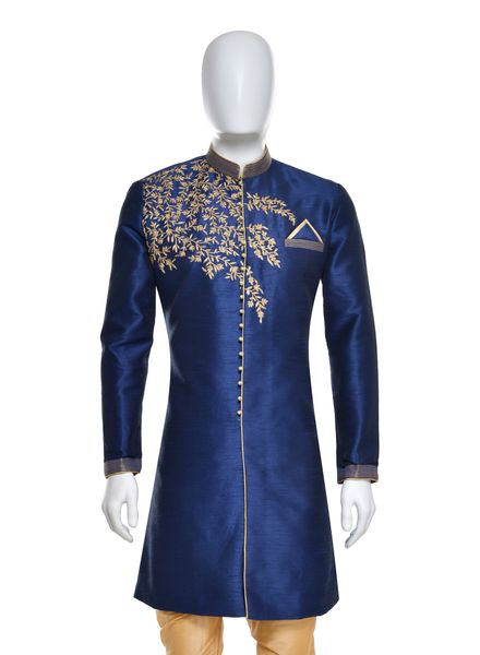 Indo Western Polyester Ethnic Wear Slim Fit Designer Embroidery La Scoot